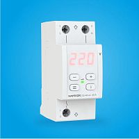 Реле напряжения однофазное цифровое на DIN-рейку WELROK D2-40 40А 50-400В картинка